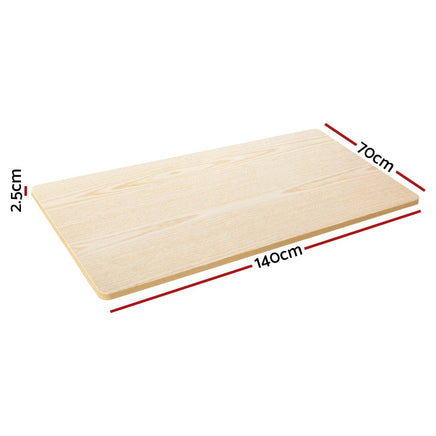 Standing Desk Top White Oak 140CM Furniture Kings Warehouse 