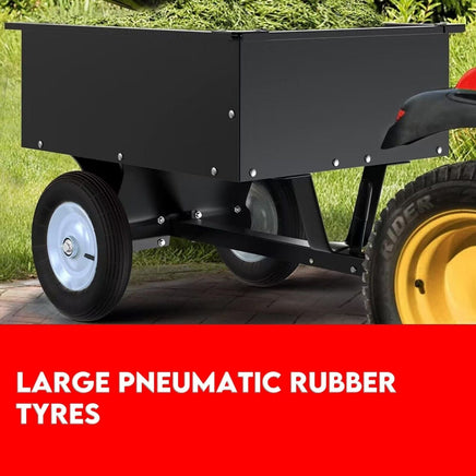 Steel Dump Cart Garden Tipping Trailer Baby & Kids Kings Warehouse 