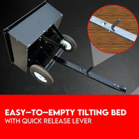 Steel Dump Cart Garden Tipping Trailer Baby & Kids Kings Warehouse 