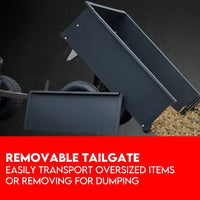 Steel Dump Cart Garden Tipping Trailer Baby & Kids Kings Warehouse 