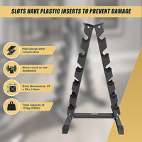 Steel Vertical Dumbbell Rack Weight Stand Sports & Fitness Kings Warehouse 