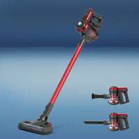 Stick Vacuum Cleaner Brushless Cordless 250W Red Appliances Kings Warehouse 