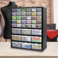 Storage Cabinet Drawers 39 Plastic Tool Box Containers Organiser Cupboard Kings Warehouse 