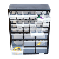 Storage Cabinet Drawers 39 Plastic Tool Box Containers Organiser Cupboard Kings Warehouse 