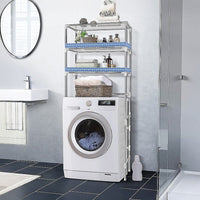 Storage Shelves Shelf 3 Tier Rack Portable Laundry Stand Unit Organiser Furniture Kings Warehouse 