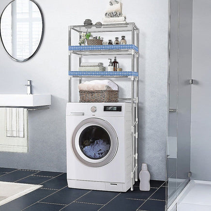 Storage Shelves Shelf 3 Tier Rack Portable Laundry Stand Unit Organiser Furniture Kings Warehouse 