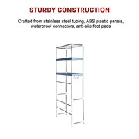 Storage Shelves Shelf 3 Tier Rack Portable Laundry Stand Unit Organiser Furniture Kings Warehouse 