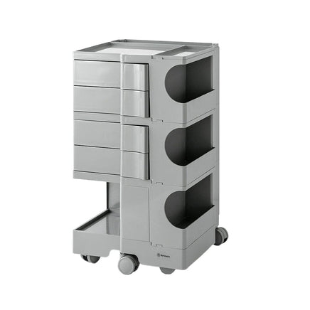 Storage Trolley Bedside Table 5 Tier Cart Boby Replica Grey Furniture Kings Warehouse 