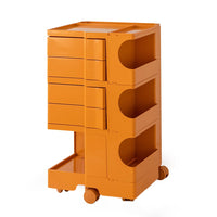 Storage Trolley Bedside Table 5 Tier Cart Boby Replica Orange