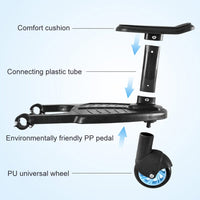 Stroller Step Board Toddler Buggys Wheel Standing Board Skateboard For Pram Kids Blue Kings Warehouse 
