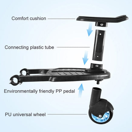 Stroller Step Board Toddler Buggys Wheel Standing Board Skateboard For Pram Kids Blue Kings Warehouse 