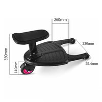 Stroller Step Board Toddler Buggys Wheel Standing Board Skateboard For Pram Kids Pink Kings Warehouse 