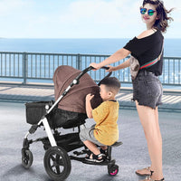 Stroller Step Board Toddler Buggys Wheel Standing Board Skateboard For Pram Kids Pink Kings Warehouse 