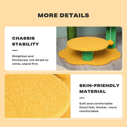 Sun flower cat climbing frame cat scratching post toy Pet Care Kings Warehouse 