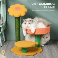 Sun flower cat climbing frame cat scratching post toy Pet Care Kings Warehouse 