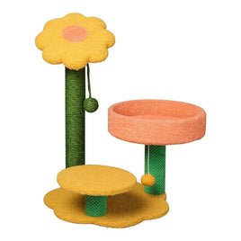 Sun flower cat climbing frame cat scratching post toy Pet Care Kings Warehouse 