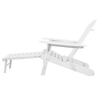 Sun Lounge Outdoor Chairs Wooden Foldable Patio Furniture Adirondack White Furniture Kings Warehouse 