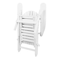 Sun Lounge Outdoor Chairs Wooden Foldable Patio Furniture Adirondack White Furniture Kings Warehouse 