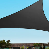 Sun Shade Sail Cloth Shadecloth Outdoor Canopy Triangle 280gsm 5x5x5m Aussie Backyard Blitz Kings Warehouse 