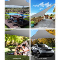 Sun Shade Sail Cloth Shadecloth Right Triangle Canopy 280gsm 3x3x4.3m Summer Sale KingsWarehouse 