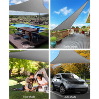 Sun Shade Sail Shadecloth Outdoor 280gsm 5x5x5m Aussie Backyard Blitz Kings Warehouse 