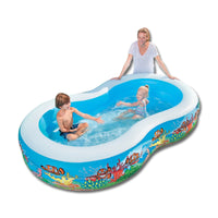 Swimming Pool Above Ground Inflatable Family Fun 262cm x 157cm x 46cm
