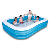 Swimming Pool Above Ground Inflatable Family Fun 262cm x 175cm x 51cm