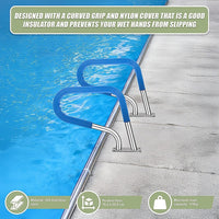 Swimming Pool Hand Rail Step Grab Rail 76.2x55.8cm with Drill Bit Home & Garden Kings Warehouse 