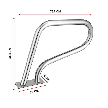Swimming Pool Hand Rail Step Grab Rail 76.2x55.8cm with Drill Bit Home & Garden Kings Warehouse 