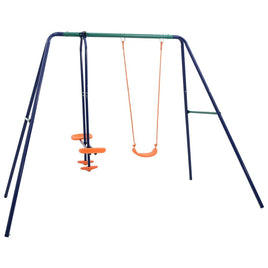 Swing Set with 3 Seats Steel Kings Warehouse 