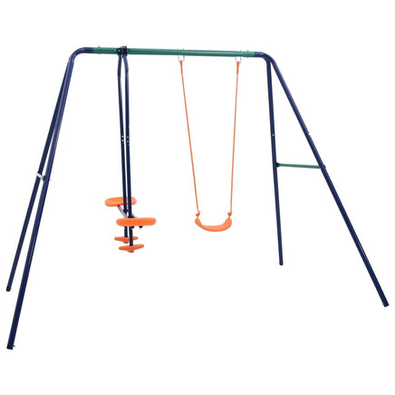 Swing Set with 3 Seats Steel Kings Warehouse 