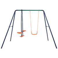 Swing Set with 3 Seats Steel Kings Warehouse 