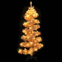 Swirl Christmas Tree with Stand and LEDs White 150 cm PVC Kings Warehouse 