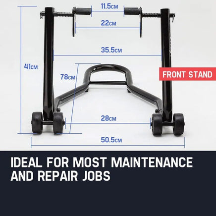 T-REX Motorcycle Stands Front & Rear Heavy-Duty Motorbike Lift Paddock Steel Auto Accessories Kings Warehouse 