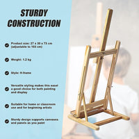 Tabletop Easel Wood Studio H-Frame Artist Art Display Painting Shop Tripod Stand Wedding Baby & Kids Kings Warehouse 