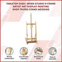 Tabletop Easel Wood Studio H-Frame Artist Art Display Painting Shop Tripod Stand Wedding Baby & Kids Kings Warehouse 