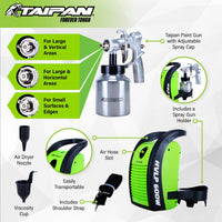 Taipan 1000ml Paint Spray Gun Various Spray Patterns 600W Powerful Motor Kings Warehouse 