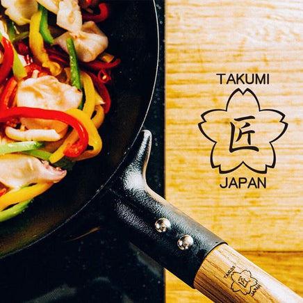 Takumi Premium Magma Plate Cast Iron Wok - Made in Japan - 30cm Home & Garden Kings Warehouse 