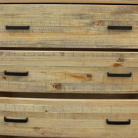 Tallboy with 4 Storage Drawers in Wooden Light Brown Colour Furniture Kings Warehouse 