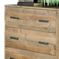 Tallboy with 4 Storage Drawers in Wooden Light Brown Colour Furniture Kings Warehouse 