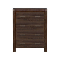 Tallboy with 4 Storage Drawers Solid Wooden Assembled in Chocolate Colour Furniture Kings Warehouse 