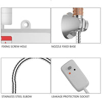 Tankless Instant Electric Hot Water Heater System Instant Hot Water Shower Heat Tools Kings Warehouse 
