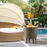 Taupe Cooler Table Furniture Kings Warehouse 