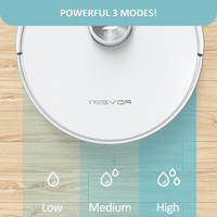 Tesvor S6 Turbo Robot Vacuum Cleaner Mop With Laser Navigation 4000Pa Kings Warehouse 