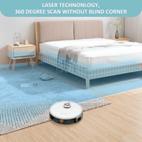 Tesvor S6 Turbo Robot Vacuum Cleaner Mop With Laser Navigation 4000Pa Kings Warehouse 