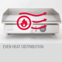 THERMOMATE Electric Griddle Grill BBQ Hot Plate Commercial Stainless Steel Home & Garden Kings Warehouse 