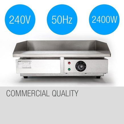 THERMOMATE Electric Griddle Grill BBQ Hot Plate Commercial Stainless Steel Home & Garden Kings Warehouse 