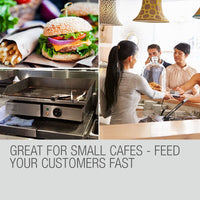 THERMOMATE Electric Griddle Grill BBQ Hot Plate Commercial Stainless Steel Home & Garden Kings Warehouse 