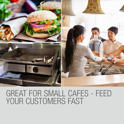 THERMOMATE Electric Griddle Grill BBQ Hot Plate Commercial Stainless Steel Home & Garden Kings Warehouse 