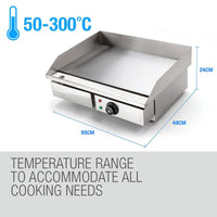 THERMOMATE Electric Griddle Grill BBQ Hot Plate Commercial Stainless Steel Home & Garden Kings Warehouse 